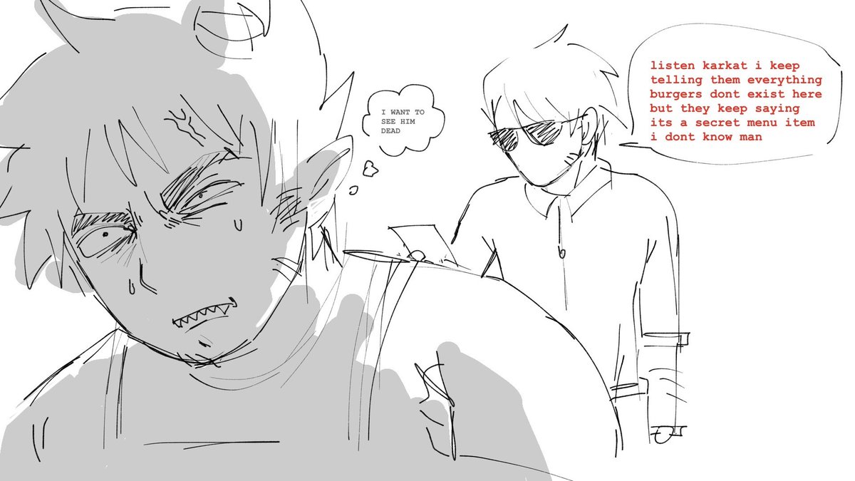 i paid grok with 2 steam games to prompt it into generating me my restaurant au davekat art and this is the result