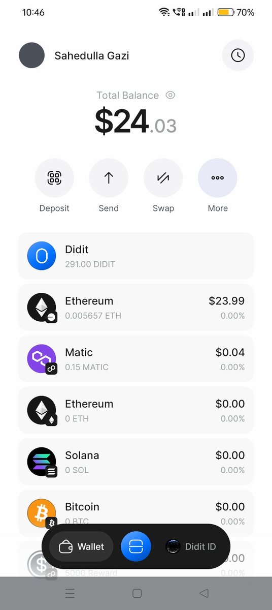 SahedullaG's tweet image. @Diditprotocol My funds ($24.03 ETH) are GONE after the update! The wallet option is missing from the app. I’ve been waiting for a year. Give my money back! @ycombinator @albertorosasg #CryptoScam #Didit #Help