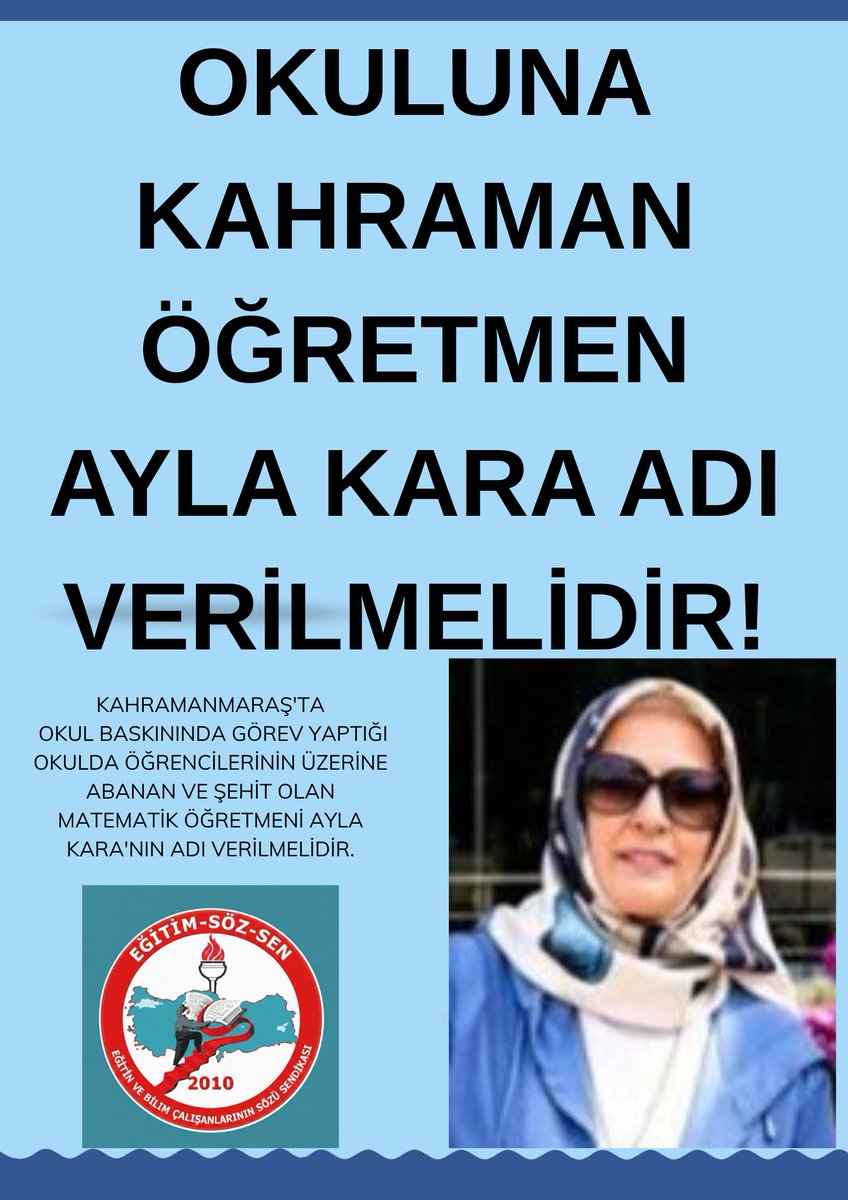 Nihat Aydın Eğitim Söz-Sen Genel Başkanı tweet media