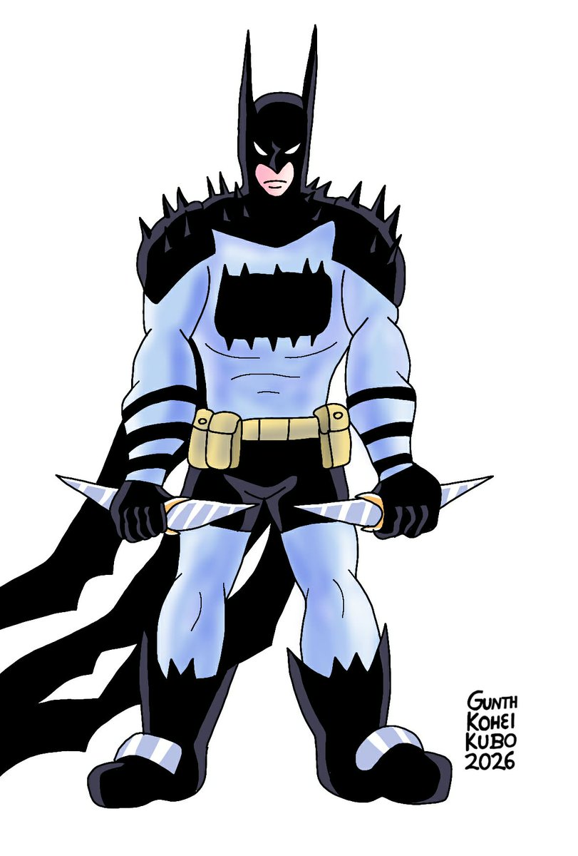 ElCazaGUNTHER's tweet image. I'm sharing my drawing of Absolute Batman. I've been wanting to draw him for a long time, but I couldn't wait any longer, so here it is.
I hope you like it.
#absolutebatman #dcuniverse #comics #ibispaintx @DCOfficial @Ssnyder1835