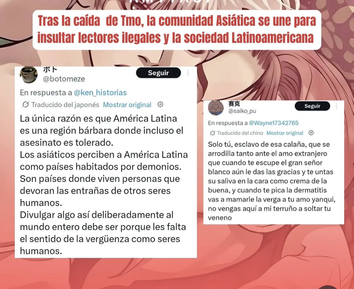 miiilechan's tweet image. Gente,estoy tan molesta con lo de TMO, entiendo que estuvieramos consumiendo pirateria pero fans y creadores asiaticos dicen que somos como vi*ladores por leer piratamente,no les parece que ya es mucho el abuso?
#TMO  #tumangaonline #info