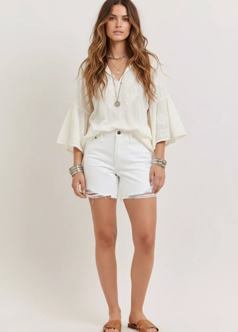 amomentofnow's tweet image. Summer must-have! Judy Blue's High Waist Rigid Magic Dad Short – polished and comfy. High-rise fit, distressed details, cell phone pocket. 100% cotton denim. Try: amomentofnow.com/products/judy-… #Summer Fashion #Denim Shorts #High Waist