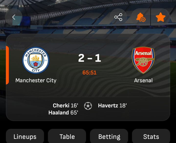 terdoo_gabriel's tweet image. GOAAAAAAAALLLLLLLLLLLLL ⚽😲
Erling haaland just score making it 2 goals for Manchester united.

Arsenal 1-2 Manchester city 

Follow up my page for more football updates @terdoo_gabriel 

#all