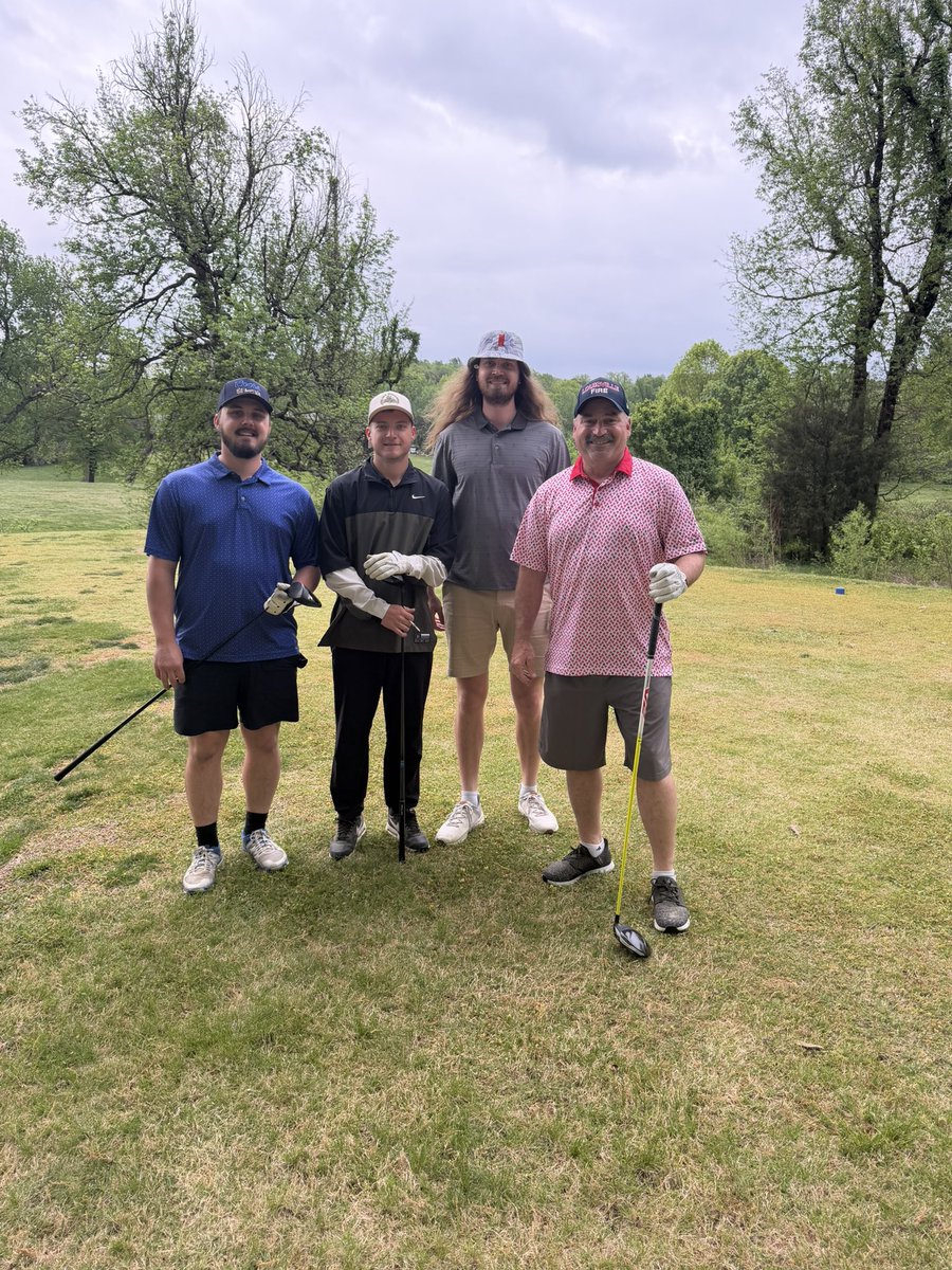 BUKnightsFB's tweet photo. Thank you to everyone that was apart of our golf scramble yesterday! Big thank you to Jenkins and Wheatley for being a title sponsor along with Signs Now for making the signage! Also shoutout to Iroquois Golf Course along with our hole sponsors and donors! Go Knights! ⛳️⚔️ https://t.co/EgPFK1n8Qm