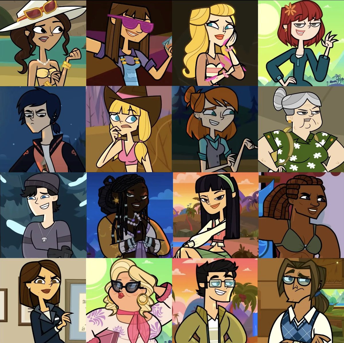 charsrealityy's tweet image. my top 16 disventure camp characters #dctwt