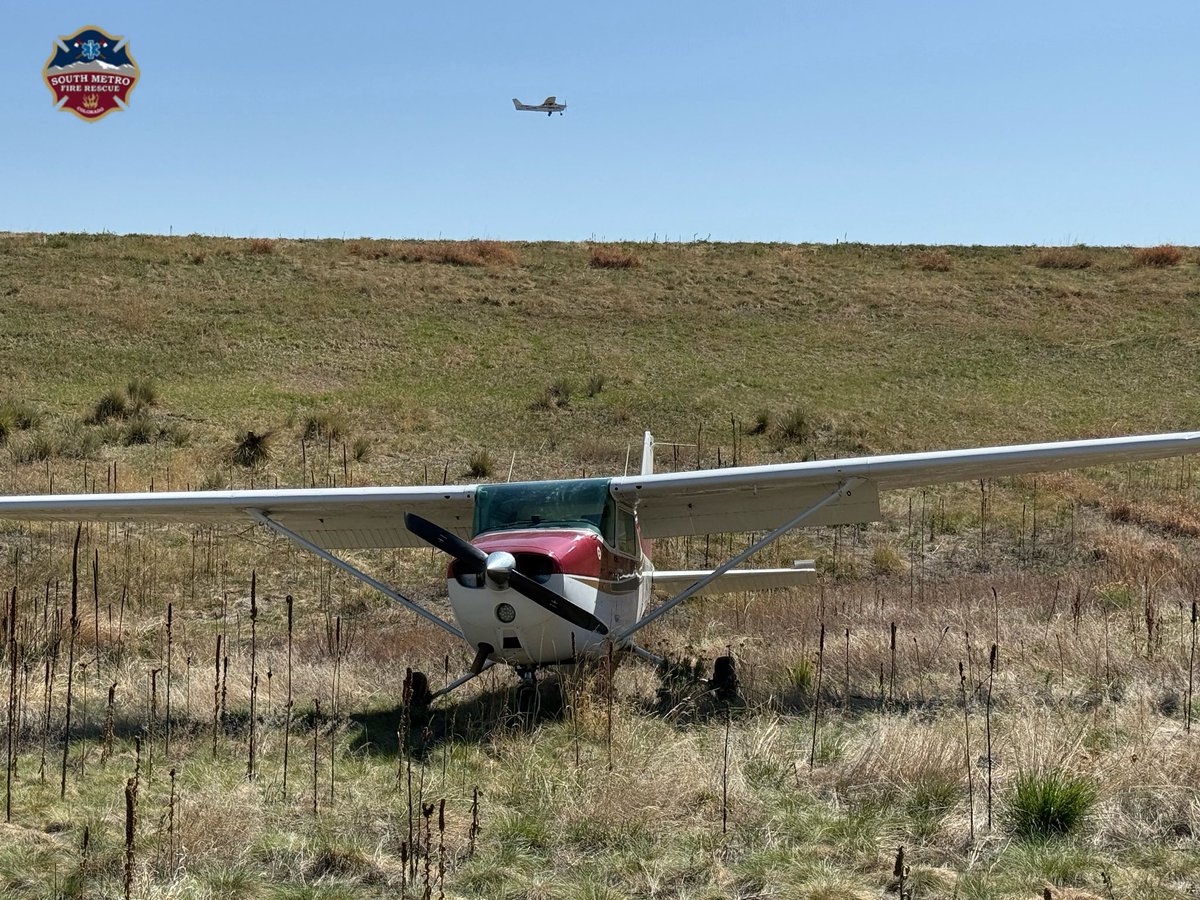 SouthMetroPIO's tweet photo. Update: A Cessna 172 went off Runway 17R and remained upright. One occupant on board was evaluated by fire medics on scene and did not require transport. Any further information will be released by @FlyCentennial. https://t.co/De5c15fEA8