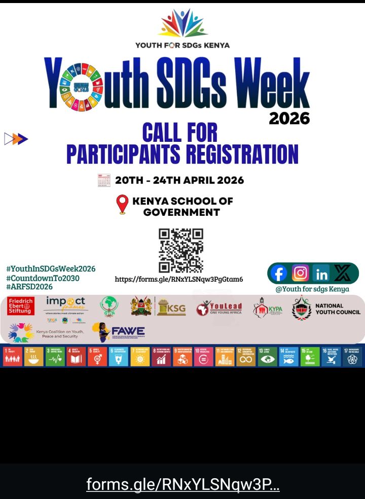 PeterQuest7's tweet photo. @KSGKenya a hub of excellent.The institution continues to champion partnerships that empower, support, and create safe, inclusive spaces for young people to thrive. In collaboration with like-minded organizations, the @KSGKenya is proud to host this year’s SDG Week' https://t.co/mv6zSVbVyS