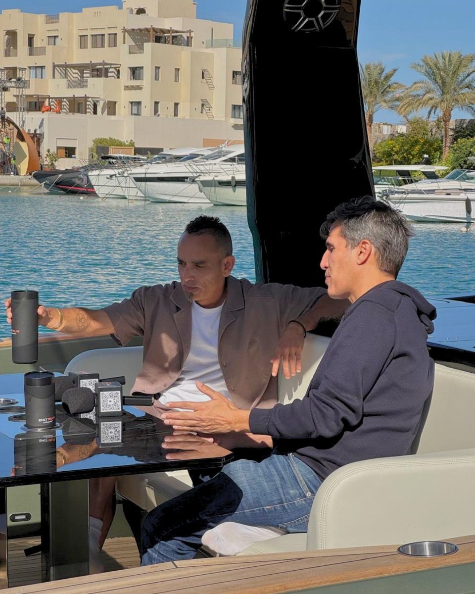 emittalks's tweet photo. Behind the scenes with our guest, Tito El Khachab. A closer look as the conversation unfolds.

🎙️ Full episode coming soon on EMIT TALKS
📍 YouTube | Spotify | Apple Podcasts https://t.co/IYeTuXgWUI