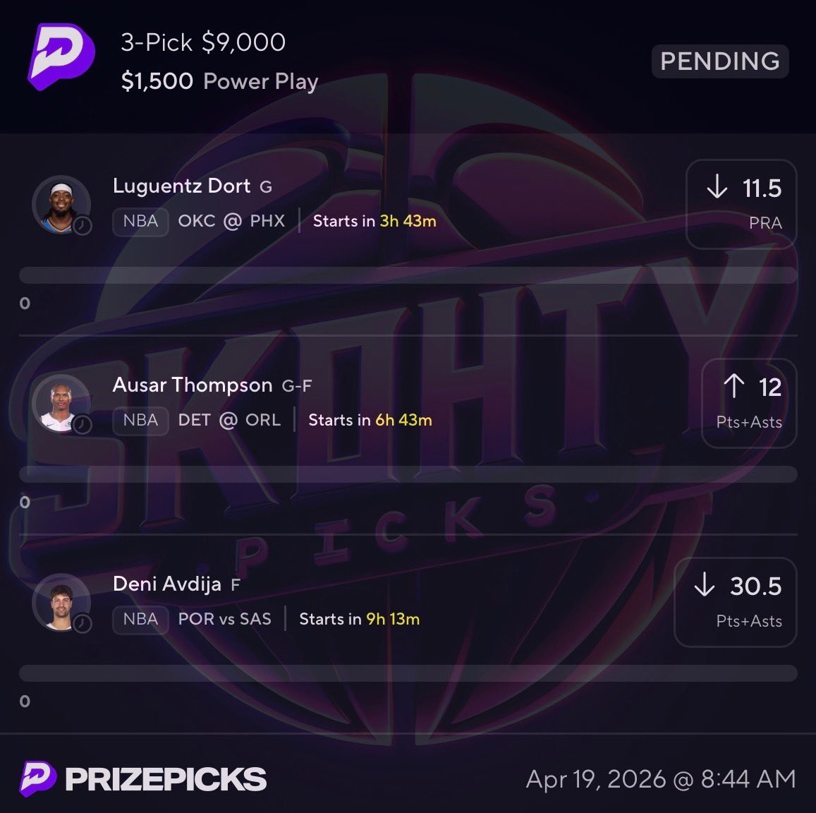 SkohtyDFS's tweet image. $250 to a FOLLOWER who likes when we cash⬇️

MEGA MUKE☢️

❤️ if you are tailing ⬇️

#Prizepicks #Gambling𝕏 #SkohtyPicks  #NBA
