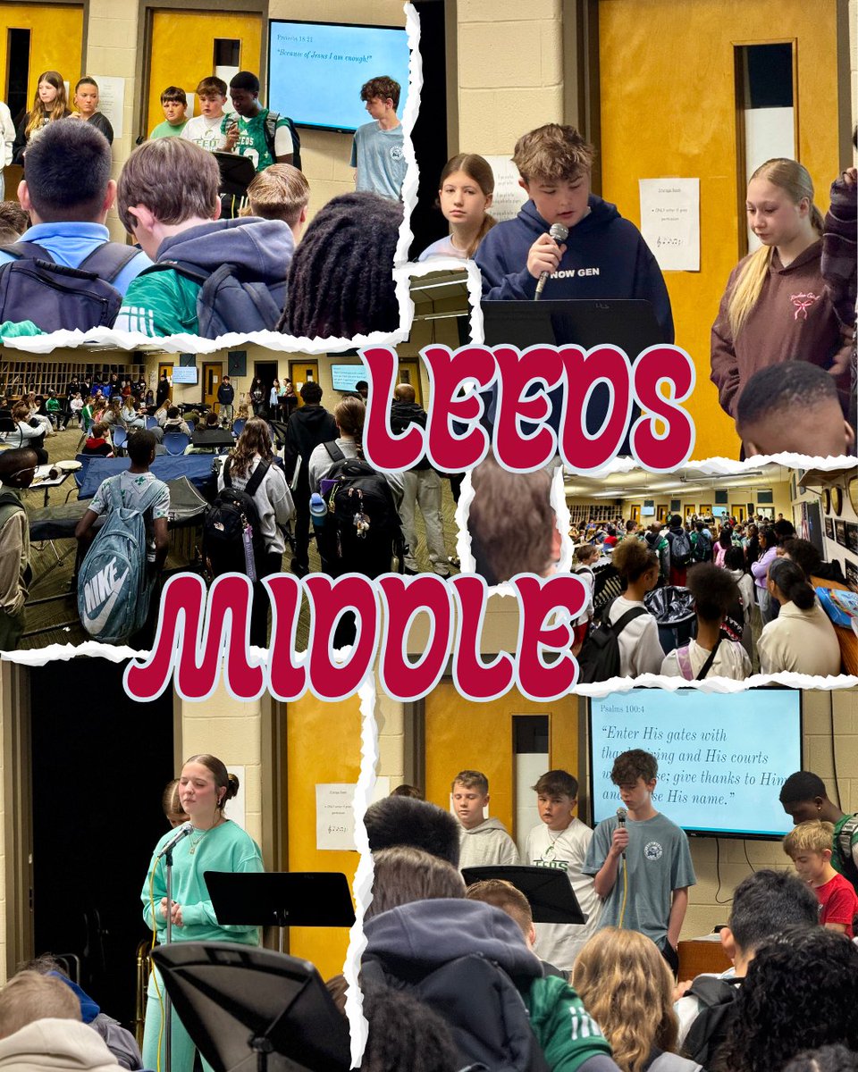 FirstPriorityAL's tweet photo. Leeds Middle is leading their school so well! They are sharing Jesus with Every Last One at their school. These leaders are teaching all about who God is and therefore teaching the students who they are in Christ. https://t.co/ZEcRLbsDZo