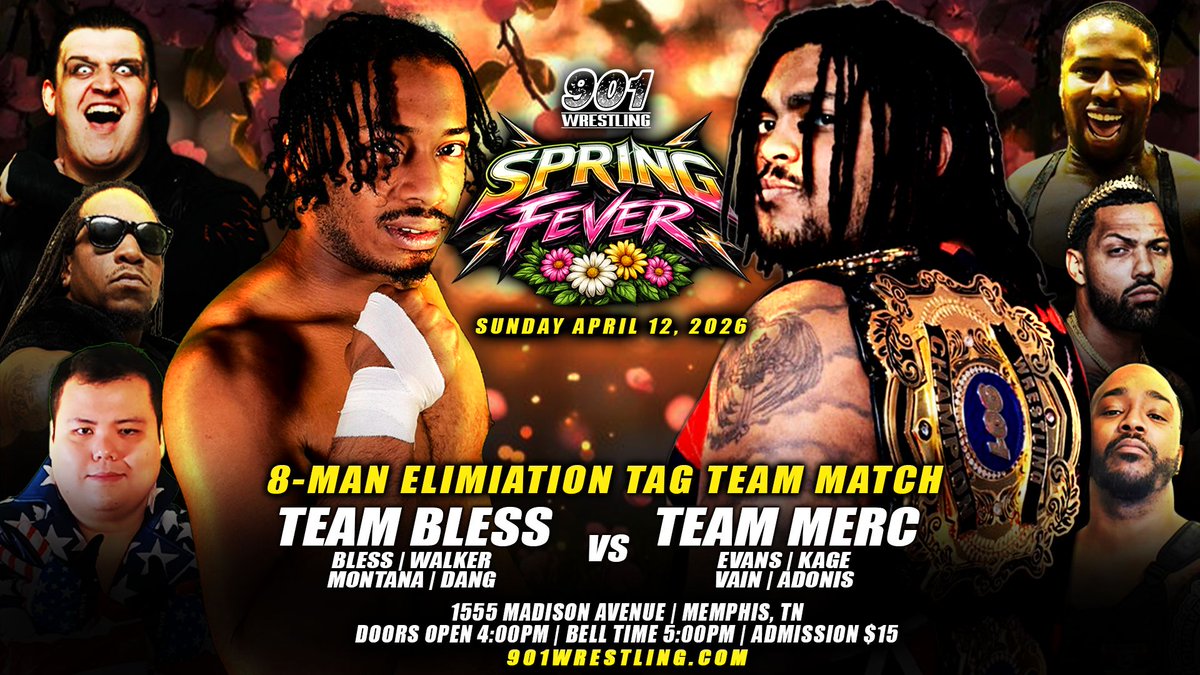 The901Wrestling's tweet photo. 📺 Stream 901 Wrestling: Spring Fever now—become a 901 Champ YouTube member and turn today into a nonstop wrestling day! Join for just $2.99 to watch and unlock exclusive member perks. Learn how &amp; watch: https://t.co/ULL2EBNBJx 

#901Wrestling #Wrestlemainia https://t.co/sn9sLZvayF