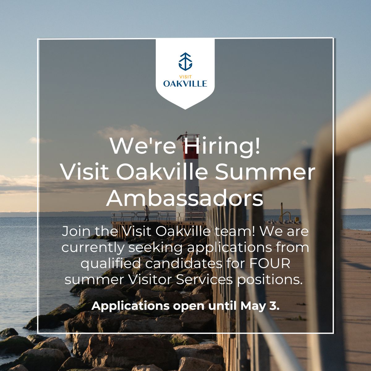 VisitOakville's tweet image. 🚨 We're Hiring for Summer! 🌞 Join Visit Oakville as an Ambassador - Visitor Services. Help welcome visitors to Oakville! Apply by May 3: ow.ly/nPVE50YKoSq
#VisitOakville #Oakville #JobOpportunity #Summerjobs #TourismJobs @townofoakville
