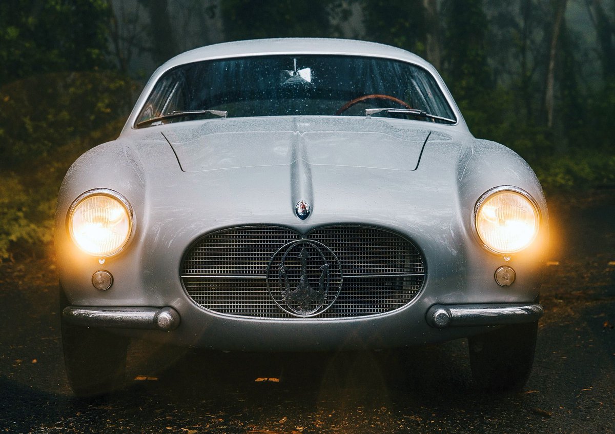Retromania4ever's tweet image. ✅⬜🟥 1954 #Maserati A6G/54 2000 Berlinetta, by Zagato. 
Powered by a DOHC 2.0 straight 6 engine.