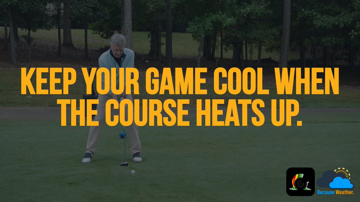 RadarOmega's tweet image. Hot conditions can wear you down faster than you think on the golf course. Stay ahead of the heat by hydrating, taking shade breaks, and paying attention to how your body feels during the round. #GolfSafety #HeatSafety #WeatherAware