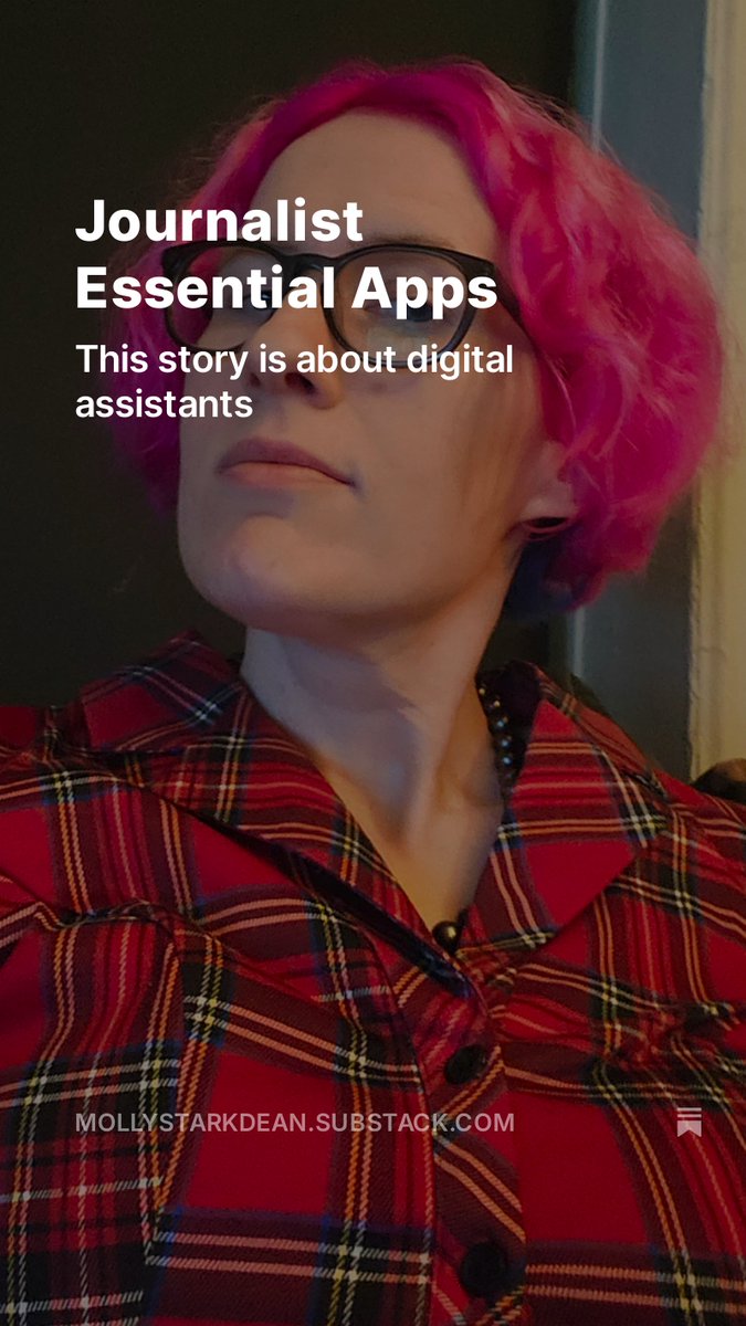 mollystarkdean's tweet image. My morning starts with "Alexa, stop!" and ends with "Alexa, good night." In between? Perplexity, Notion, Grammarly, Sembly, and approximately 13 social media apps. I'm a digital maximalist. New on The Stark Report
#NewsNerd #JournalistLife #DigitalTools #Productivity