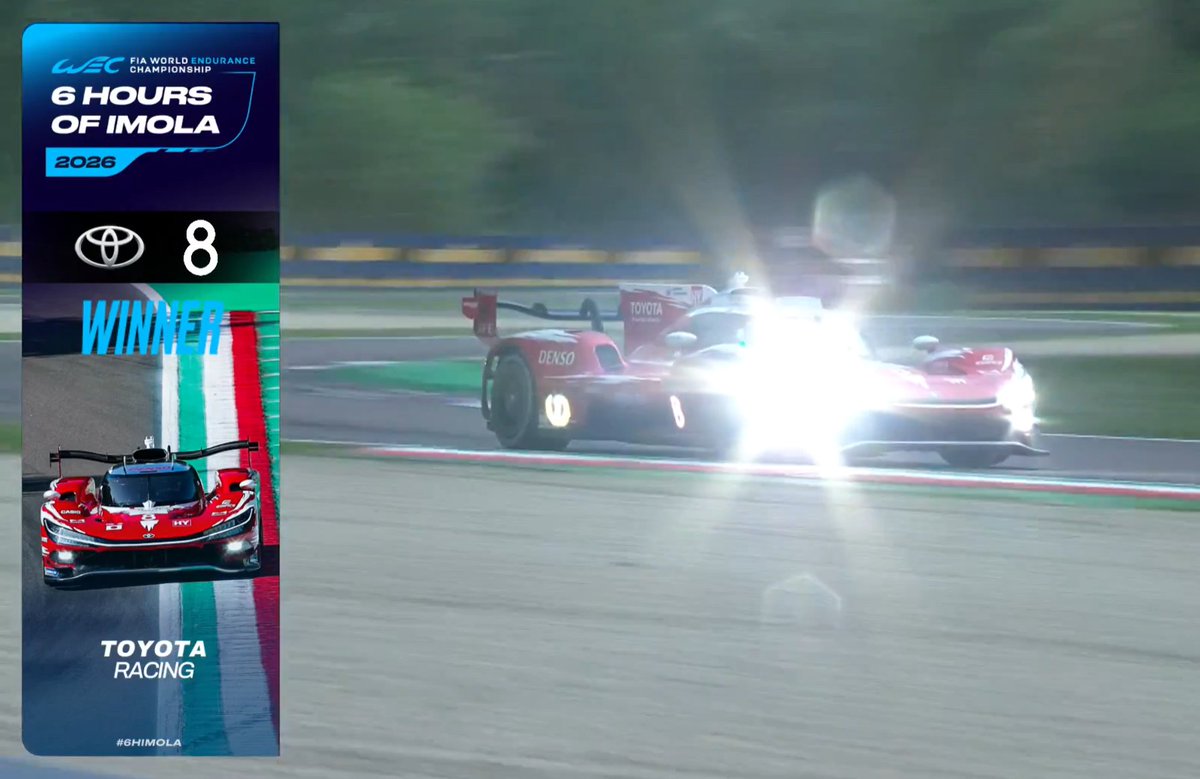 WIN #50 FOR TOYOTA IN THEIR 100TH RACE!

The TR010 wins on debut! Toyota plays the strategy to perfection at Imola!