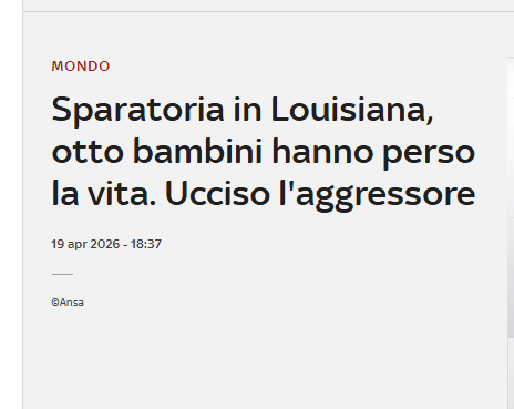 Il bambino più piccolo aveva un anno, il più grande 14: signore e signori,  la più grande democrazia del mondo.
#Louisiana