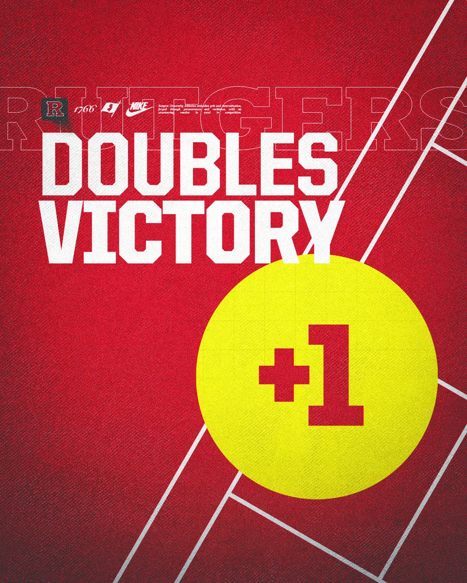 RutgersTennis's tweet photo. RU is up going into singles!! ๐ช
๐บ: https://t.co/XA43xwlkmo
๐: https://t.co/mSps5Y6Zph
#GoRU | #RTennis https://t.co/zTuiPnsgoA