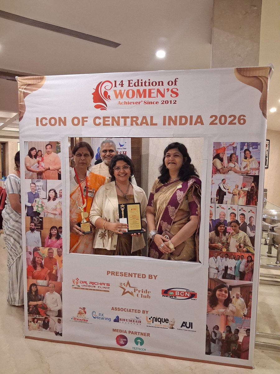 teaswini's tweet image. Honored to be recognized at Icon of Central India 2026 ✨
Proud to contribute as an Associated Sponsor through media coverage, digital support &amp;amp; interviews.
At Teztecch, we believe in creating visibility that truly matters!
#Recognition @teztecch #Branding #DigitalMedia