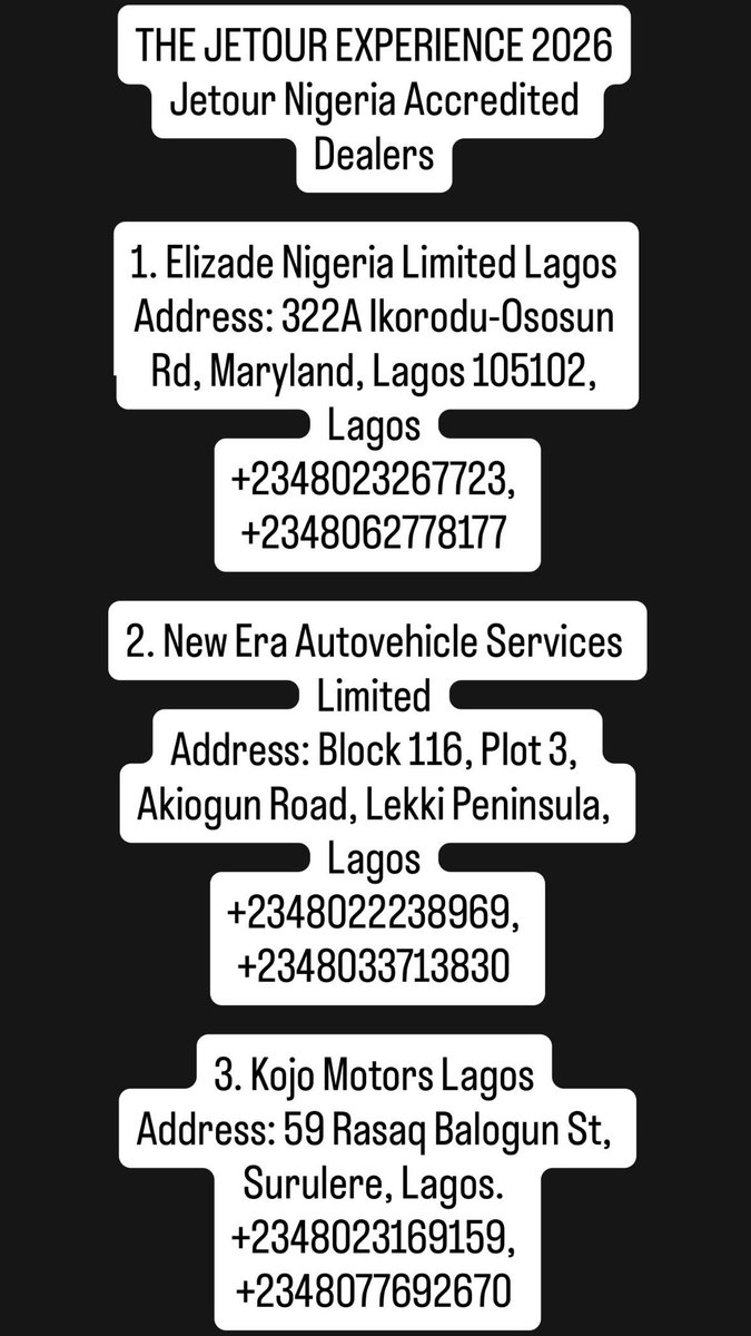 JetourNigeria tweet media