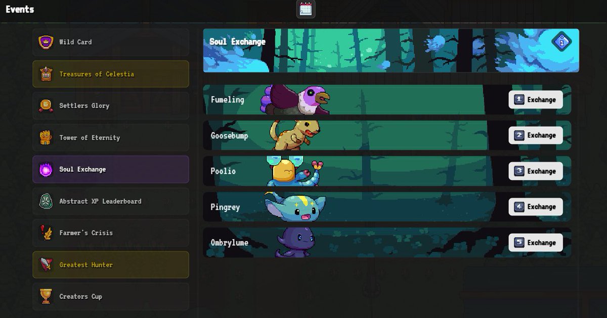 jcm1470624's tweet image. First monster i've grinded to almost lvl. 30. Aiming for T3 next LETS GOO!!! 

Thinking whether i should get Poolio or Ombrylume, poolio is most recommended cause it got T3 but meh i'll just get them all.  #SpellborneCreate @spellborne