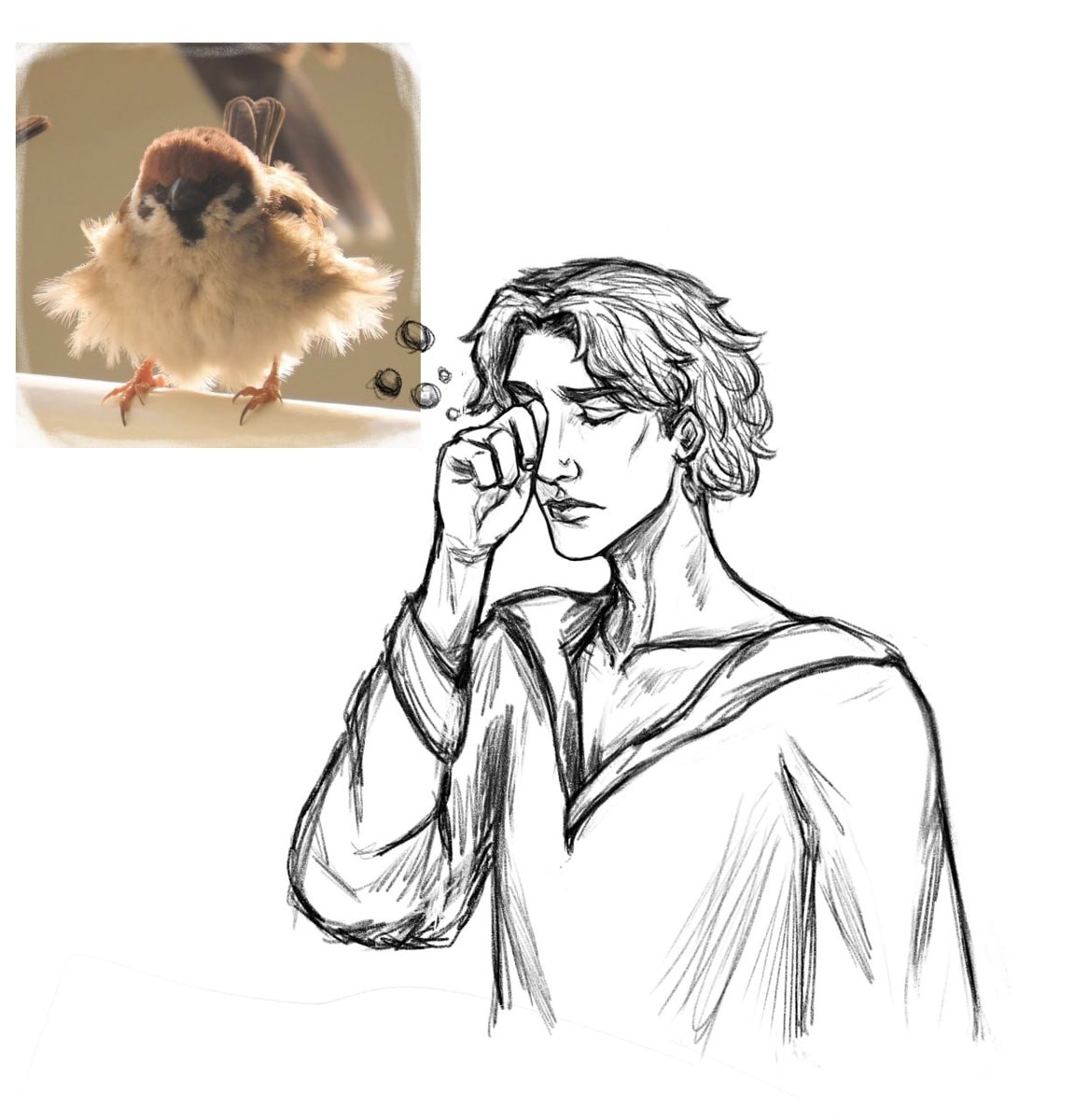 Растрепанный, как воробей, Дикон слишком плотно застрял у меня в голове... руки сами сделали быстрый скетч
#ОтблескиЭтерны