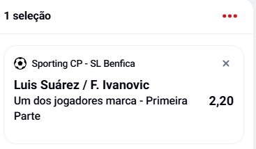 🔥⚽ Alguém a acompanhar o dérbi desse lado? Se o Suárez ou Ivanović marcarem na 1.ª parte, sorteamos 5€ para 20 pessoas!

- Segue a <a href="/BetclicPortugal/">Betclic Portugal 🔞</a>
- Dá RT + Like
- Comenta o teu Username Betclic + #DérbiBetclic

1 comentário por pessoa.
Pago ao intervalo, se acontecer.