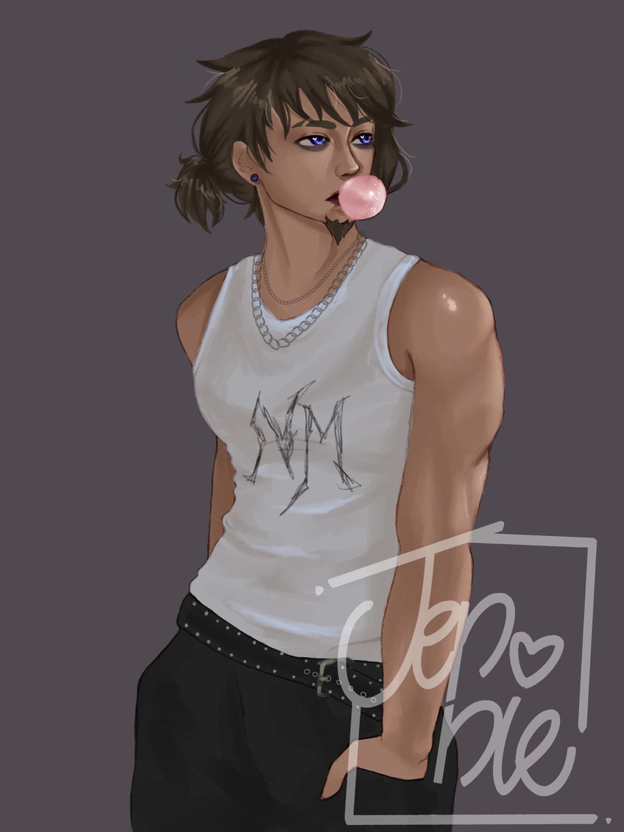 Jennie’s art💜💙 tweet media