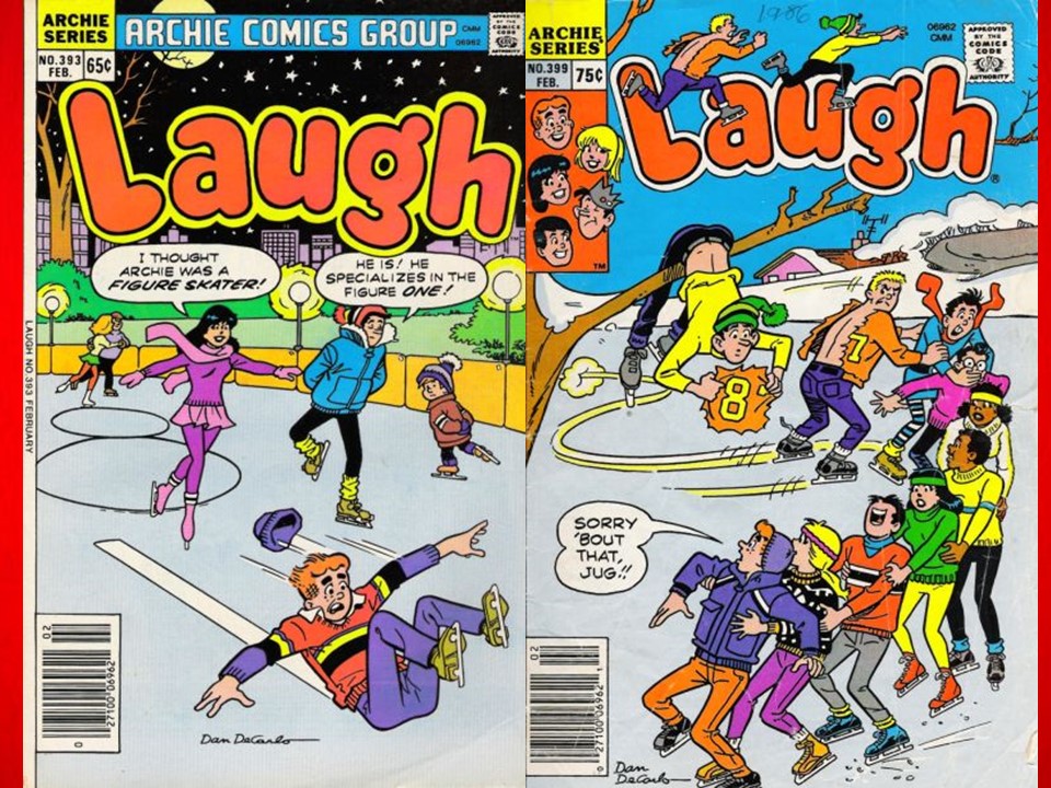 DavesComicHero's tweet photo. A little laugh with Archie and friends as they go skating.   #RandomLaughs #HumorComicsMonth  https://t.co/R0esBzaZh2 https://t.co/qcYzxmPxgs
