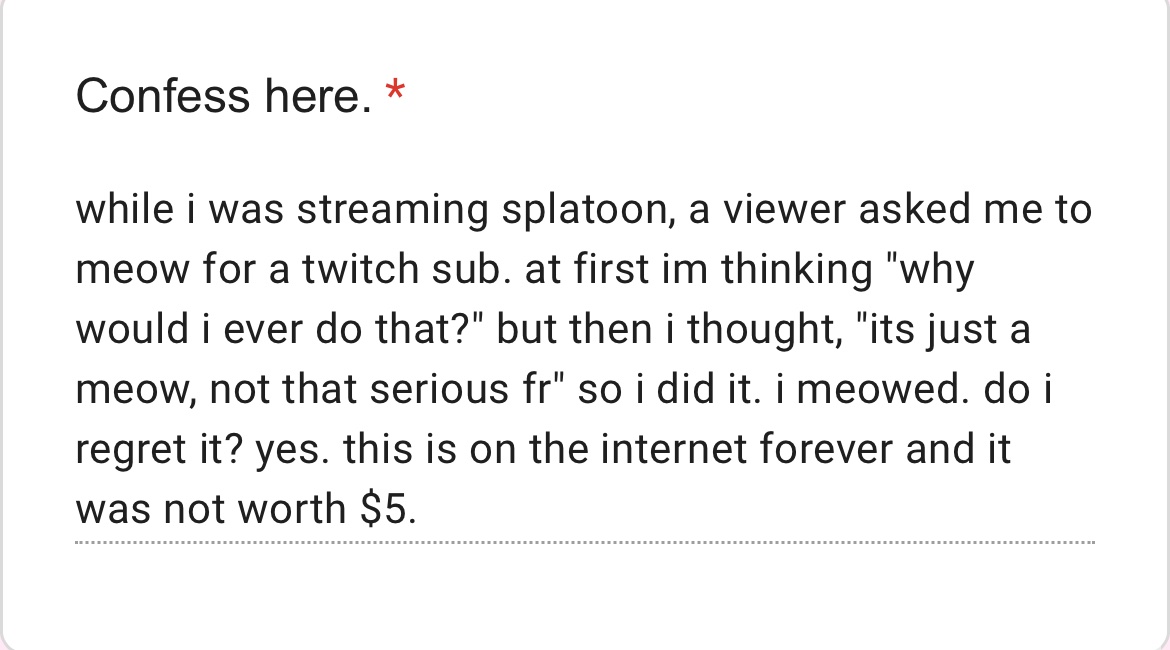 Splatwt Confessions tweet media