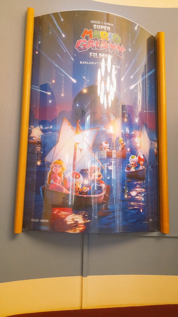 SwedishGamester's tweet image. I'm back #home from the #MovieTheater after watching #SuperMarioGalaxyTheMovie with my #childhoodfriend and his daughters! All four of us had a #GreatTime and the #movie was really #funny, but it was so much happening like all the time so it got kinda #confusing at times! 😅
