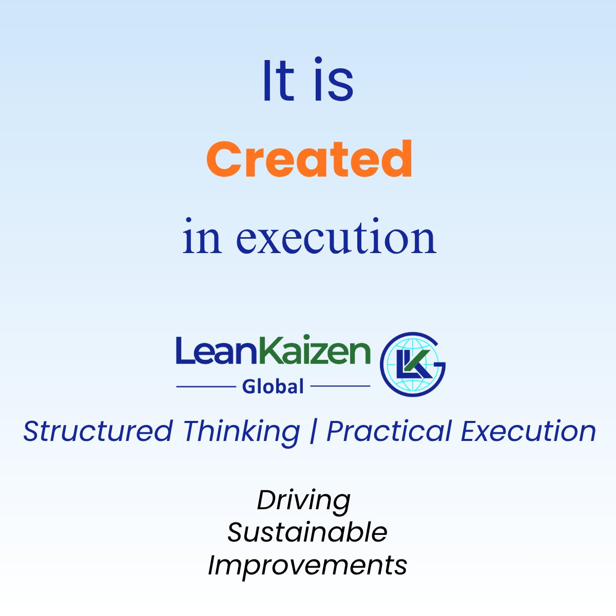 LeankaizenG's tweet image. 𝗟𝗲𝗮𝗻 𝗱𝗼𝗲𝘀𝗻’𝘁 𝗳𝗮𝗶𝗹.

Results do come.
𝗪𝗵𝗮𝘁 𝗱𝗶𝗳𝗳𝗲𝗿𝘀 𝗶𝘀 𝗲𝘅𝗲𝗰𝘂𝘁𝗶𝗼𝗻 𝗱𝗲𝗽𝘁𝗵.

Impact isn’t created in workshops.
𝗜𝘁’𝘀 𝗰𝗿𝗲𝗮𝘁𝗲𝗱 𝗼𝗻 𝘁𝗵𝗲 𝗴𝗿𝗼𝘂𝗻𝗱, 𝗶𝗻 𝗲𝘅𝗲𝗰𝘂𝘁𝗶𝗼𝗻.

#Lean #Kaizen #OperationalExcellence