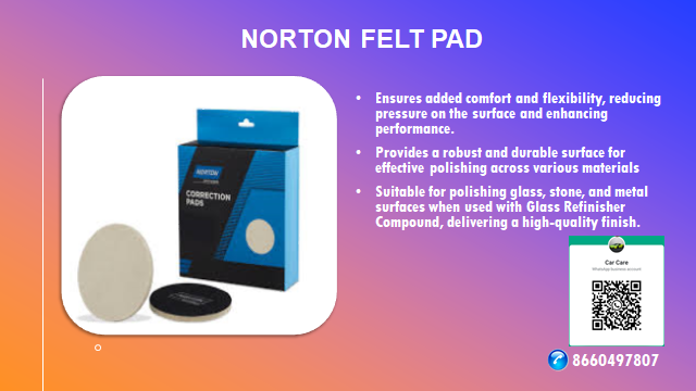 TapesDistributr's tweet image. 5" Wool felt pad with 6mm extra cushioning backing. Used for polishing of Glass, Stone, Metal using Glass Refinisher Compound.
Call 8660497807
#3M #3Madhesives #3Mdistributor #3Mtapedistributor #Norton #NortonFeltPad #FeltPad