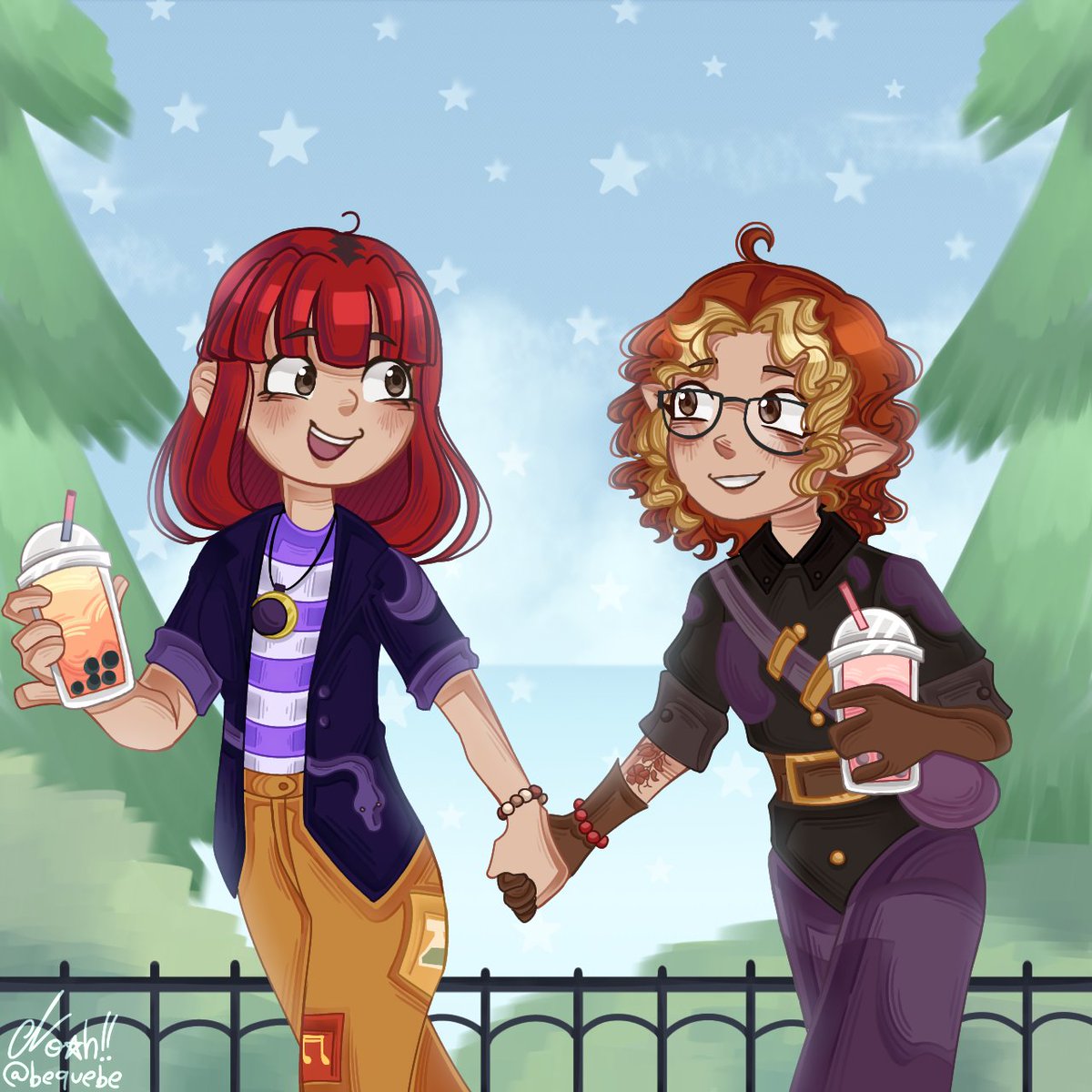 bequebe's tweet image. « 🍓🍇 » Comissão feita para @AnnjuSoline (E consequentemente a @ililtch HA) 

« #commsopen #comissionsopen #art »