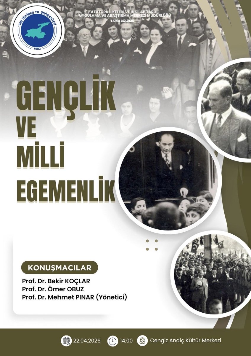 Van YYÜ Tarih Bölümü tweet media