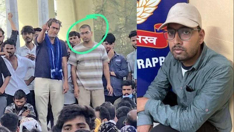 #noidaprotest Aditya Anand main accused in Noida workers riots frm Hazaribagh. B.Tech frm NIT Jamshedpur &amp; worked as s/w engr at pvt firm in Noida.  
Linked to Bigul Mazdoor Dasta &amp; gps like Disha Student Org, Revolutionary Workers' Party &amp; Naujavan Bharat Sabha