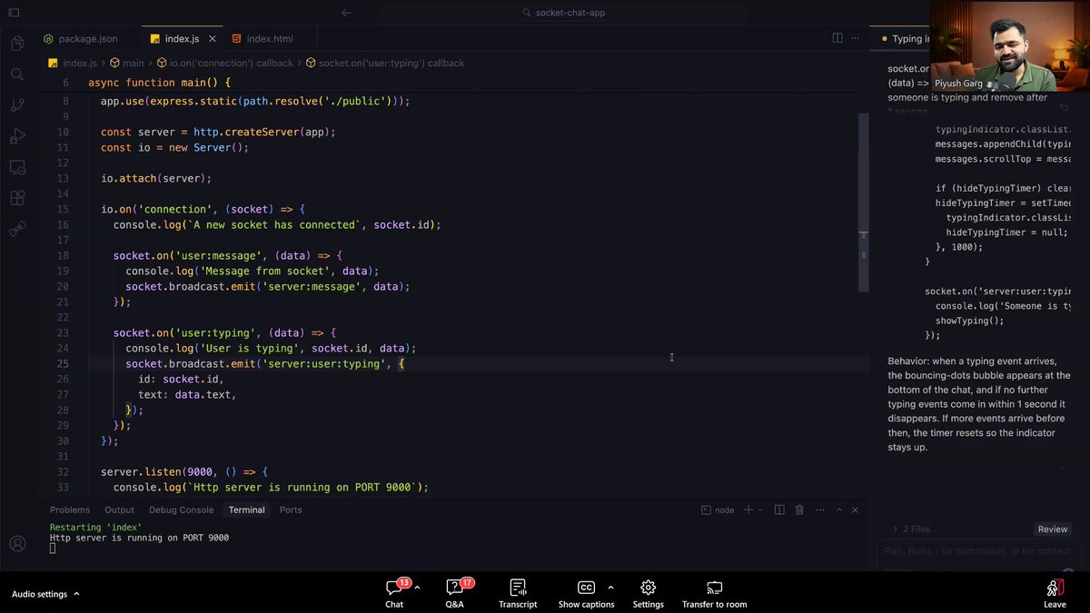 chirag_jaipal's tweet image. Learned about WebSockets today.

Unlike HTTP, it enables full-duplex communication both client and server can send data anytime over a persistent connection.

Makes real-time features possible.
#BackendDevelopment #WebSockets