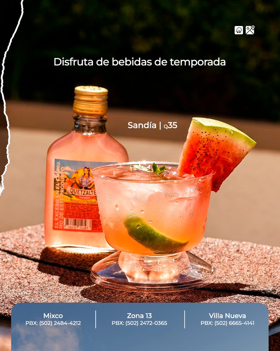 PrimaveraSuites's tweet photo. ¡Aprovecha nuestra promoción de 3 horas por sólo Q280.00!
¡El Verano regresó a Primavera Suites!

Disfruta de éste verano con bebidas de temporada y pasa momentos inolvidables para consentirte durante tu estadía en Primavera Suites.
*Disponible en todas nuestras ubicaciones. https://t.co/blL0OXQ7n3