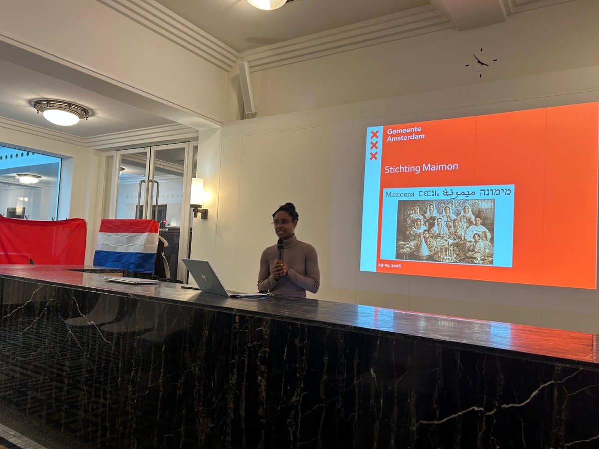 Maroc_Amsterdam's tweet image. #Amsterdam                                                                 The Moroccan🇲🇦Jewish community of Amsterdam🇳🇱celebrates, on 19/04/2026, the Maimouna festival at the City Hall Archives, which pays tribute to Moroccan Jewish heritage and Moroccan Jews living in Amsterdam