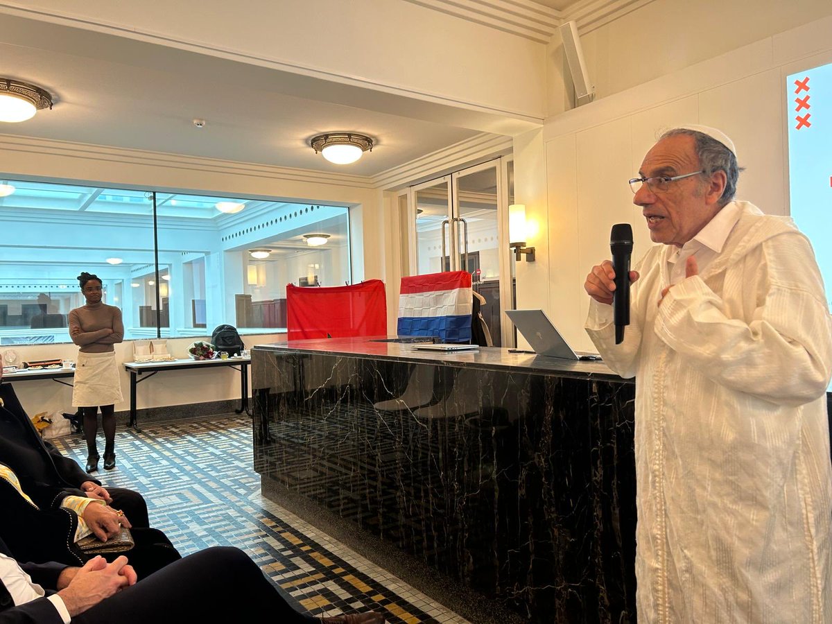 Maroc_Amsterdam's tweet image. #Amsterdam                                                                 The Moroccan🇲🇦Jewish community of Amsterdam🇳🇱celebrates, on 19/04/2026, the Maimouna festival at the City Hall Archives, which pays tribute to Moroccan Jewish heritage and Moroccan Jews living in Amsterdam