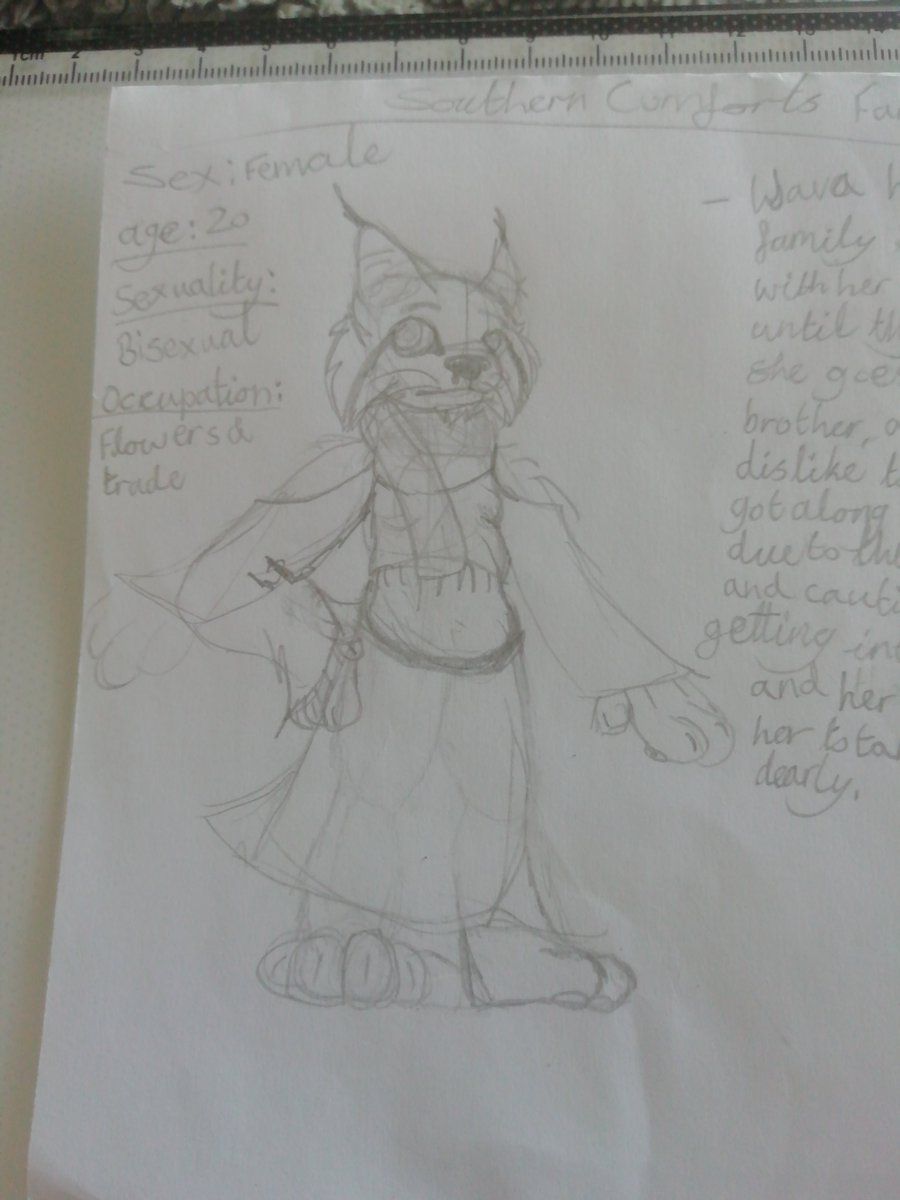 OfficialCosie's tweet image. Fan oc I've just made for Southern Cumforts. Wava the balkan lynx :) @AromaticHyena 
#furryfandom #ArtistOnTwitter #furryartists #traditionalart #Lynx #scouse #fanoc