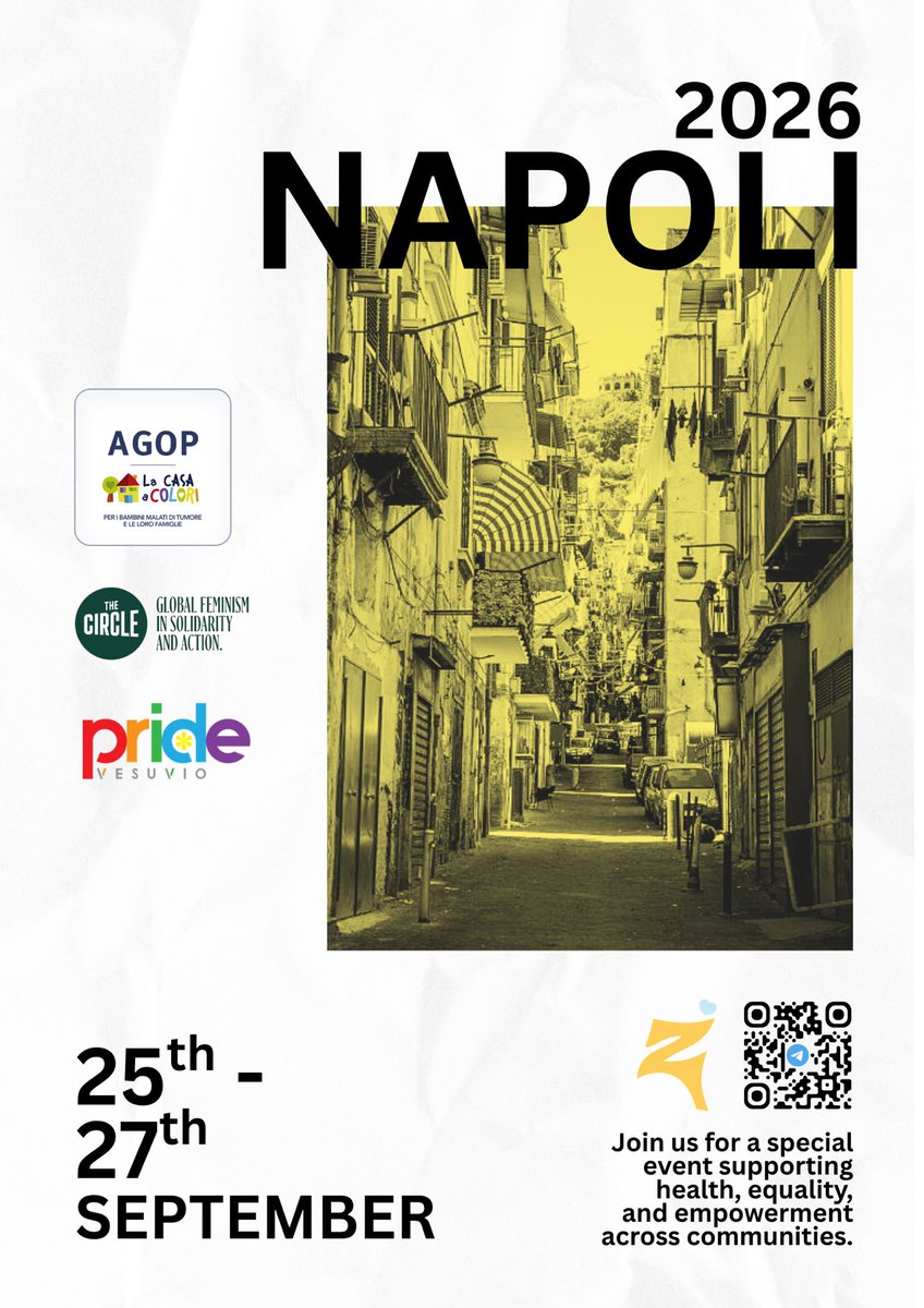 zcoreintl's tweet photo. 📍 NAPOLI. SEP 25th - 27th.
We're returning to the streets of Naples to support health, equality, and empowerment across communities. 🤝🙌
These aren't just dates; they are moments for change. Details & community in our Telegram:
🔗 https://t.co/4Enw1K1IQh
#zcore #zcoreinternational #zeudiners