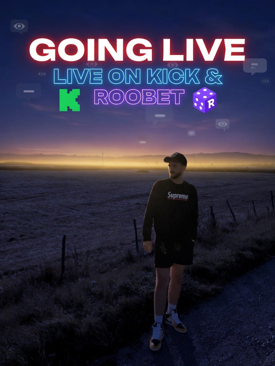 TheCryptv's tweet image. 🚨 GOING LIVE RIGHT NOW 🚨

Running it up on @Roobet 🦘🎰

Pull up, let’s cook some big wins 🔥

👉 **kick.com/thecrypt**

#Roobet #KickLive #Gambling