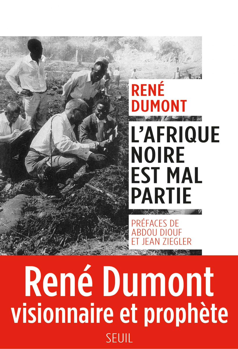 En 1962, René Dumont alertait : « L’Afrique noire est mal partie ». Critiqué à l'époque, il reçut 18 ans plus tard cet aveu de Senghor : « J'avais tort. Nous aurions dû suivre vos conseils. » Combien de dirigeants partagent aujourd'hui cette amère réflexion ? 🤔 #Afrique.