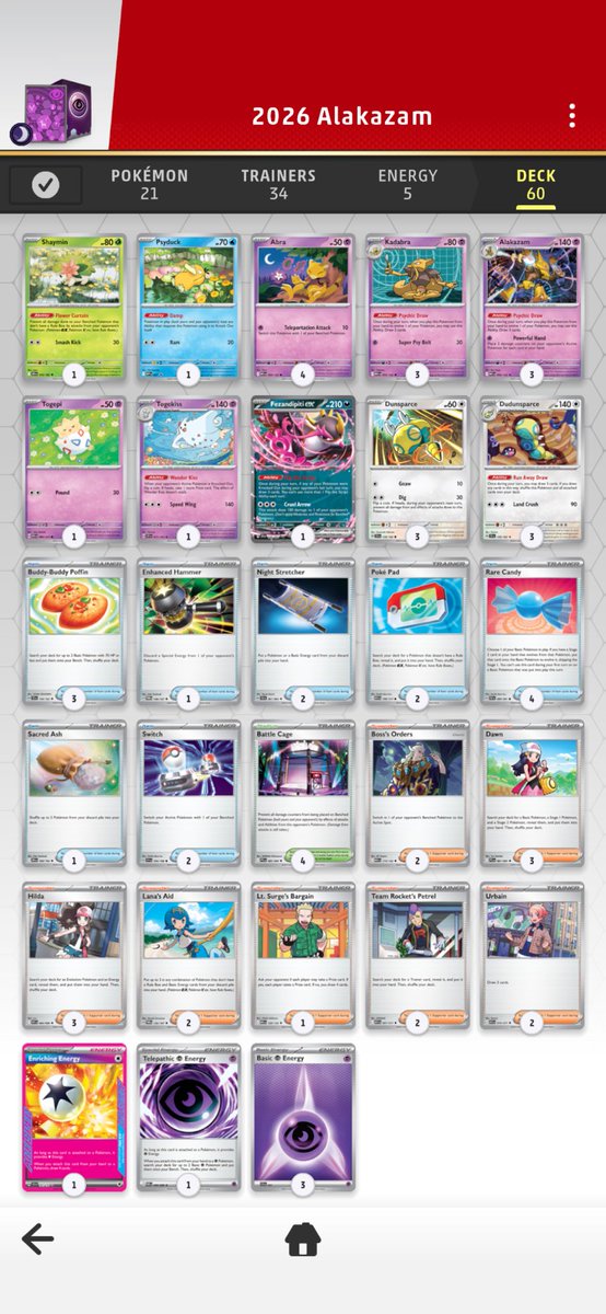winzeewee's tweet photo. Played my first PTCG league event! lol had so much fun and learned a lot! Working on a new deck to counter all these team rocket critters 

#pokemontcg #league #alakazam https://t.co/mYu7pjAKjq
