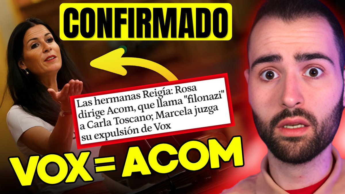 _alexring's tweet image. 🔴Estas declaraciones evidencian y confirman la influencia y el control que tiene el Lobby Sionista ACOM sobre VOX

👉Vídeo COMPLETO: youtu.be/DekWo9aA2ec?si…

#VOX #ACOM #santiagoabascal #OrtegaSmith #política #españa