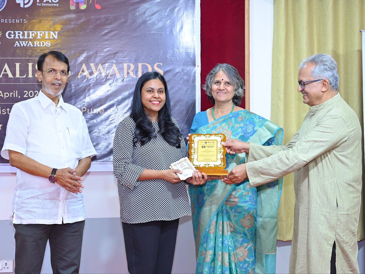 katie_abraham's tweet image. Thrilled to win!

800 nominations. 19 awardees. Proud to be one of them.

My first as a journalist, and a moment that means a lot. Here’s to continuing this journey with the same passion, grounded in strong values. ❤️

#Griffin #awards #journalism #happiness #work