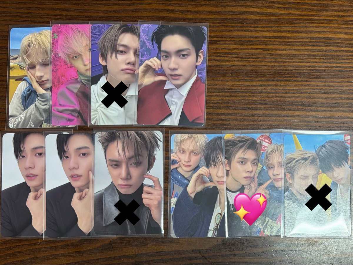 beomriw's tweet photo. @yjjuni_99yj 検索より失礼致します🙇🏻‍♀️
ケミトレカ、スギュ⇆ヨン���ュニズ💖の交換は可能でしょうか？
また画像2枚目の過去トレカ同種で交換できるものあればご検討頂けますと幸いです🍀
宜しくお願い致します>_< https://t.co/y5PoZxtzLc