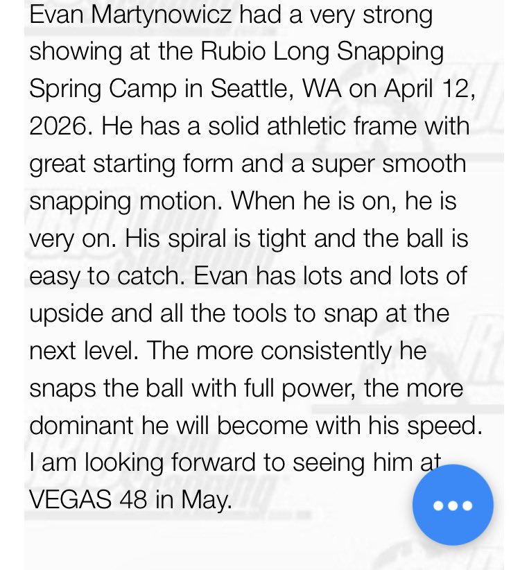 Evan Martynowicz 4.5⭐️ LS tweet media