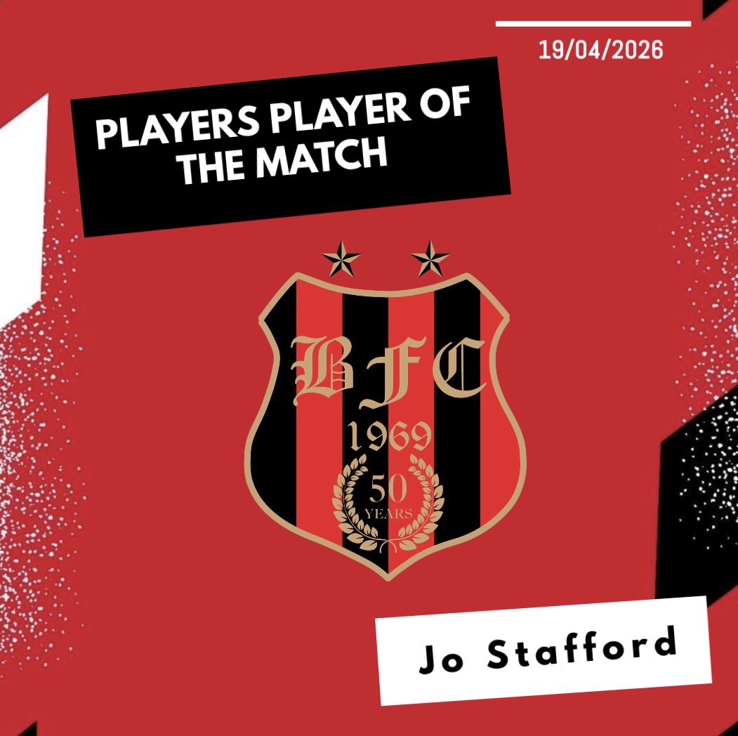 BerrowFC's tweet photo. RESULTS 🔴⚫️🔴⚫️

The Ladies had their final home game this afternoon and there was definite improvements to be made. 

Manager + Player’s POTM - J.Stafford 🤩 https://t.co/FVZlRPBeVT